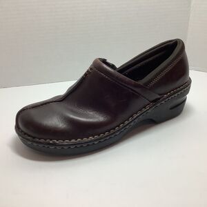 Women Size 10 Eastland Dark Brown Leather Slip On Comfort Casual Shoes
